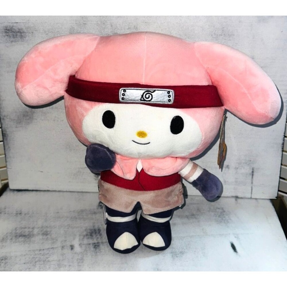 Kidrobot Naruto Hello Kitty and Friends Sakura 13 Inch Plush - New with Tags